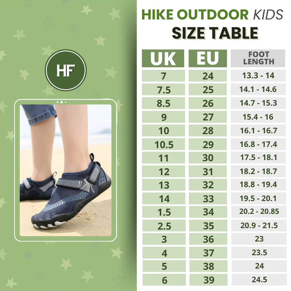 Hike Outdoor Kids - Calzado descalzo suave para niños